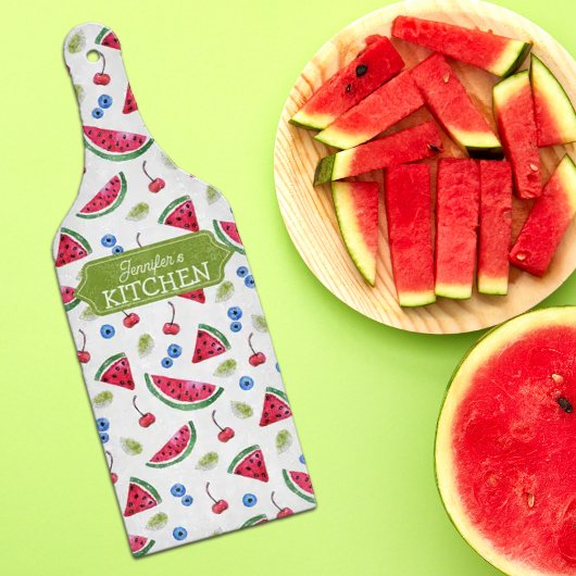Glass Watermelon Custom Kitchen Snijplank