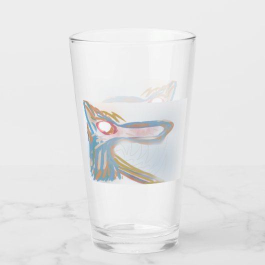 Glass werewolf Cup Glas (Achterkant)