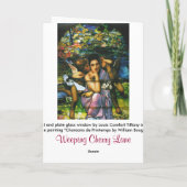 Glass Window Arts beroemd gemaakt door Louis Tiffa Kaart (Achterkant)