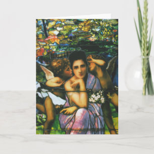 Glass Window Arts van Louis Tiffany Card Kaart