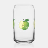 Glass with apple blikvorm glas (Links)