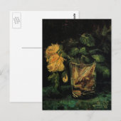 Glass with Roses by Vincent van Gogh Briefkaart (Voorkant / Achterkant)