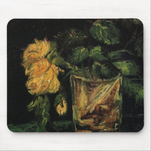 Glass with Roses by Vincent van Gogh Muismat