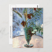 Glass with Wild Flowers, Vincent van Gogh Briefkaart (Voorkant / Achterkant)