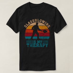 Glassbast is mijn therapie grappige Butane Torch T-shirt