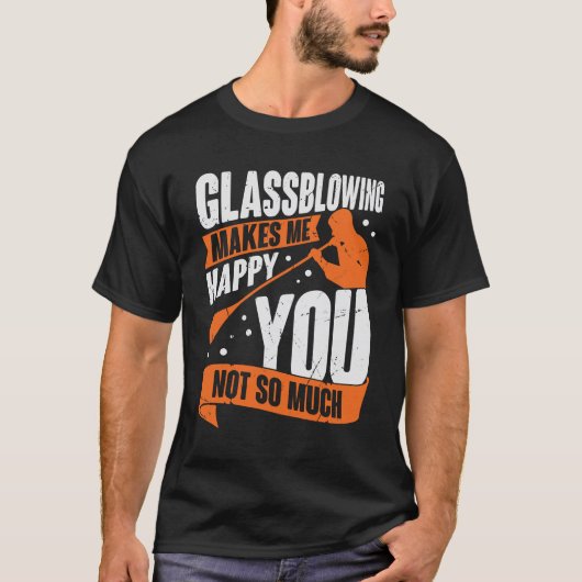 Glassblower-cadeautje voor werkGlassadeur T-shirt (Voorkant)