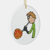 Glassbsting Keramisch Ornament (Rechts)