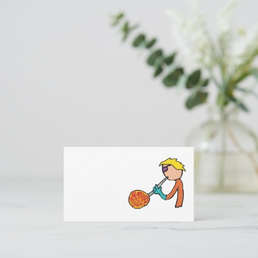 Glassbsting Visitekaartje (Staand voorkant)