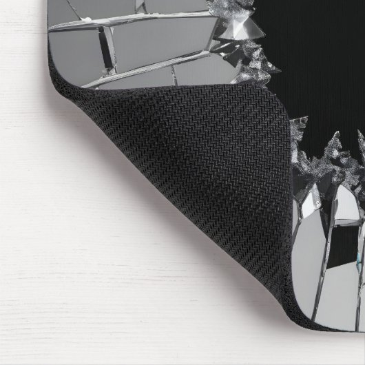 glasscherven gebroken muismat (Hoek)