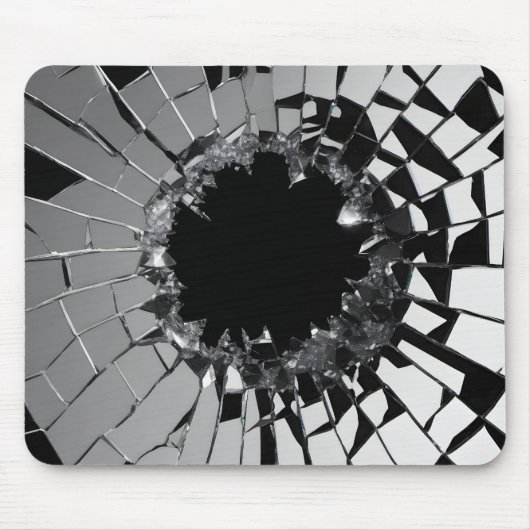 glasscherven gebroken muismat (Voorkant)