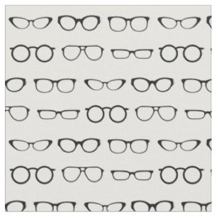 Glassen Cute Optician Black en White Stof