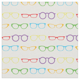 Glassen Cute Optician Rainbow White Stof