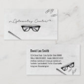 Glassen van het Optometry Center Visitekaartje (Voorkant / Achterkant)