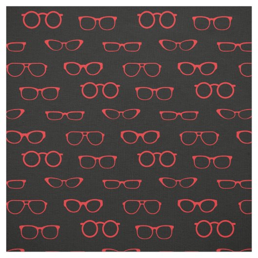 Glasses Cute Optician Optometrist Red Stof (Swatch)