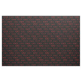 Glasses Cute Optician Optometrist Red Stof (Fat Quarter)