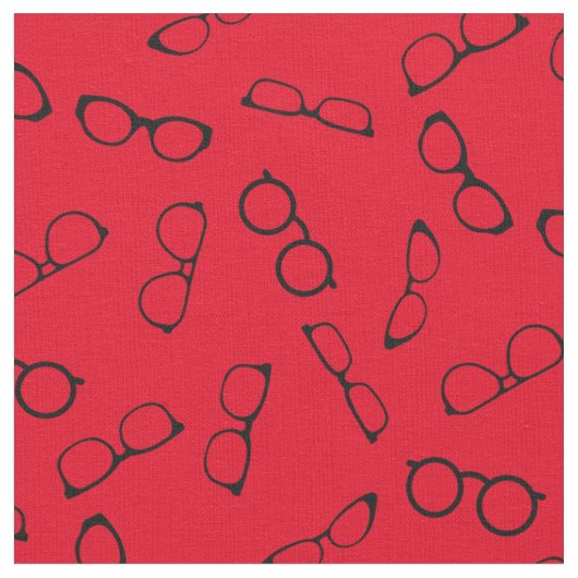Glasses Cute Optician Optometrist Red Stof (Close Up)