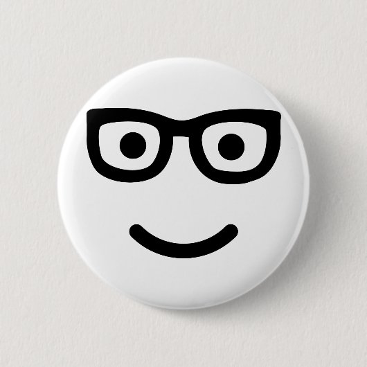 Glasses geek nerd ronde button 5,7 cm (Voorkant)