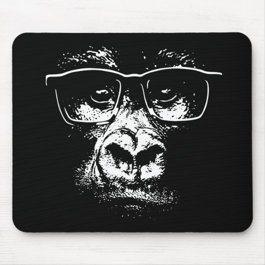 Glasses Gorilla Muismat (Voorkant)