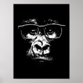 Glasses Gorilla Poster (Voorkant)