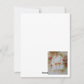 Glasses of sparkling wine under a floral arch  feestdagenkaart (Achterkant)