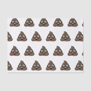 Glasses Oh Poop Emoji Tissuepapier