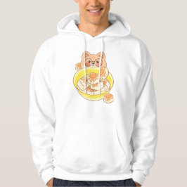 Glasses Shiba Piou: Kawaii Tofu Kom Challenge Hoodie