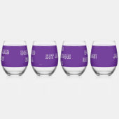 GLASSES WITH WORDS WIJNGLAS ZONDER VOET (Links)