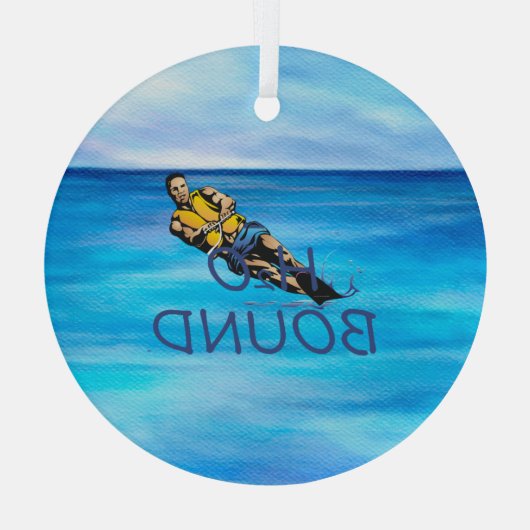 Glassiereslijm Glas Ornament (Achterkant)