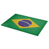 Glassnijplank met vlag van Brazilië Snijplank (Hoek)