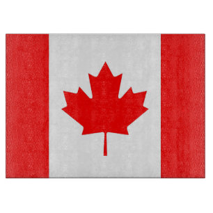 Glassnijplank met vlag van Canada Snijplank