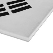 Glassnijplank met vlag van Zuid-Korea Snijplank (Hoek)