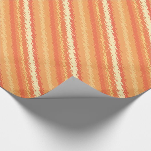 Glasstrepen - schoppen van sinaasappel en goud cadeaupapier (Hoek)