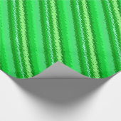 Glasstrepen - tinten van smaragdgroen cadeaupapier (Hoek)