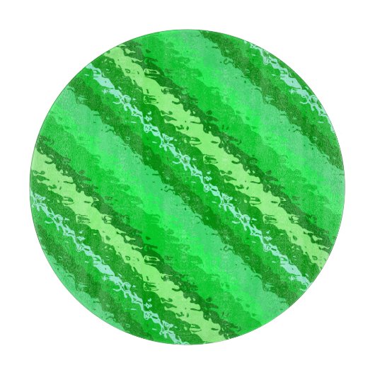 Glasstrepen - tinten van smaragdgroen snijplank (Voorkant)