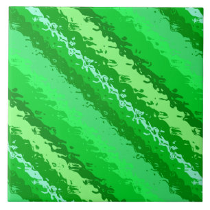 Glasstrepen - tinten van smaragdgroen tegeltje