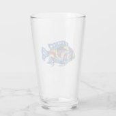 Glassware Tumbler Waterverf vis (Achterkant)