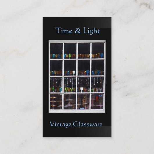 Glassware Winkelvensterkaart Visitekaartje (Voorkant)