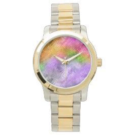 Glassy Ametrine Paarse textuur Horloge