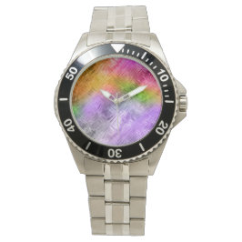 Glassy Ametrine Paarse textuur Horloge