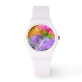 Glassy Ametrine Paarse textuur Horloge
