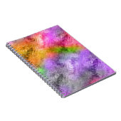 Glassy Ametrine Paarse textuur Notitieboek (Rechterzijde)