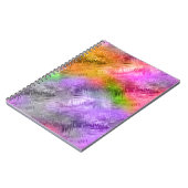Glassy Ametrine Paarse textuur Notitieboek (Linkerzijde)