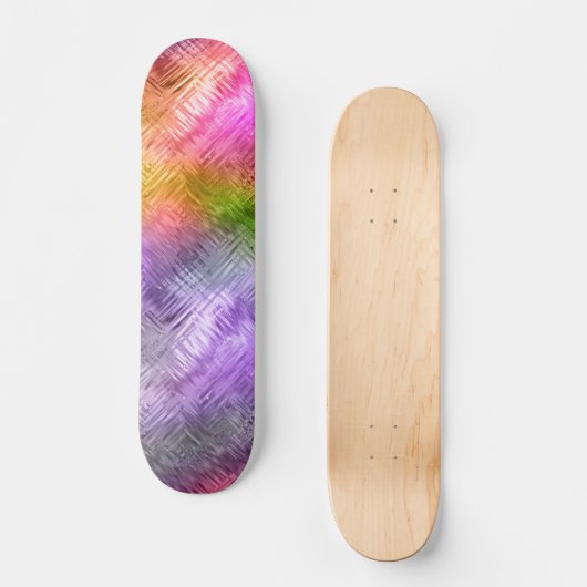 Glassy Ametrine Paarse textuur Skateboard (Voorkant)