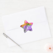 Glassy Ametrine Paarse textuur Ster Sticker (Envelop)
