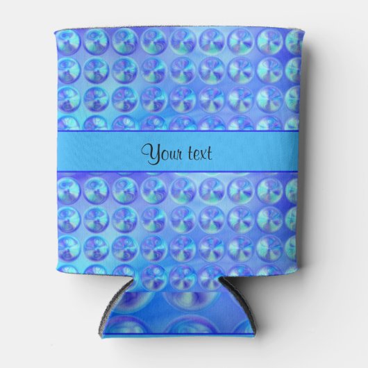 Glassy Blue Beads Blikjeskoeler (Voorkant)