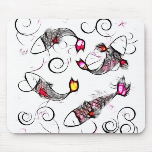 Glassy Kois Mousepad Muismat (Voorkant)