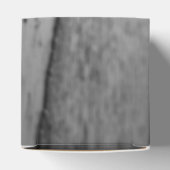 Glassy Sand Grayscale Wedding Bedankdoosjes (Bovenkant)