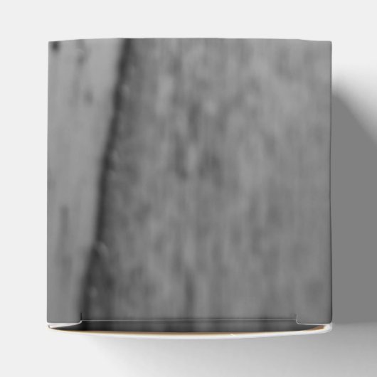 Glassy Sand Grayscale Wedding Bedankdoosjes (Bovenkant)