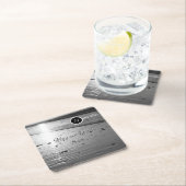 Glassy Zand Grijswaarden Bruiloft Papier Onderzett Kartonnen Onderzetters (Insitu)