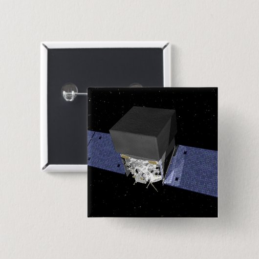 GLAST 2 VIERKANTE BUTTON 5,1 CM (Voorkant /achterkant)